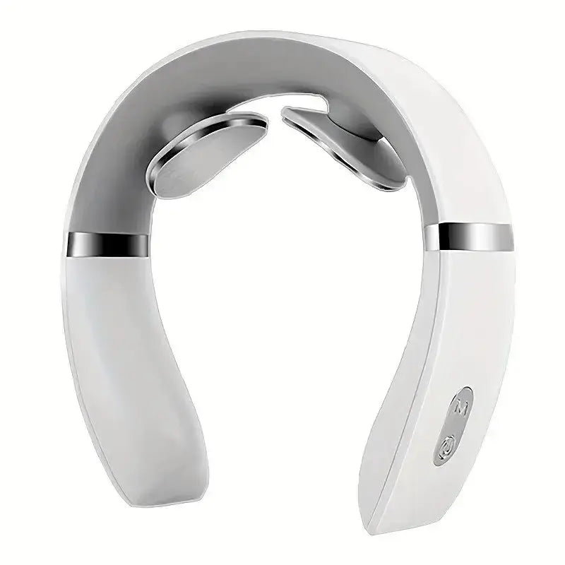 Portable mini cervical massager for deep neck and shoulder relief with warm press function.