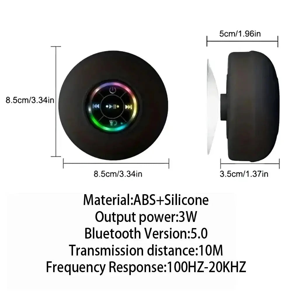 Waterproof Bluetooth Speaker | Portable Suction Speaker | ITECHΛHEAD
