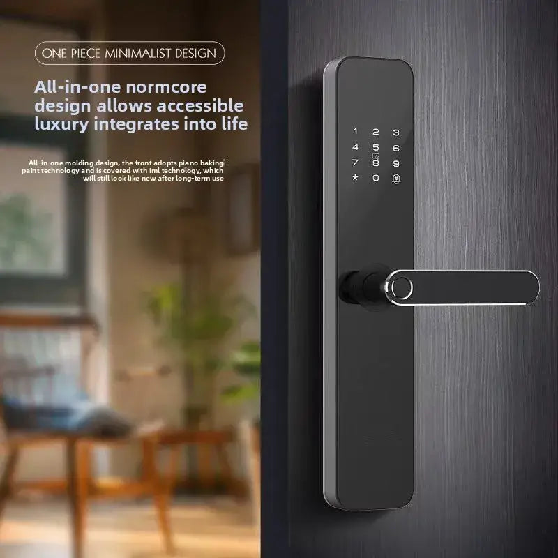 GripSense 5551 Smart Lock featuring minimalist design and integrated keypad, enhancing modern security solutions.
