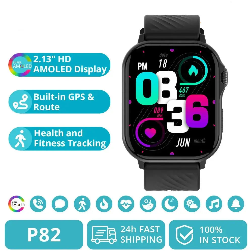 Navicore P82 – AMOLED GPS Smartwatch with Voice Calling ITECHΛHEAD