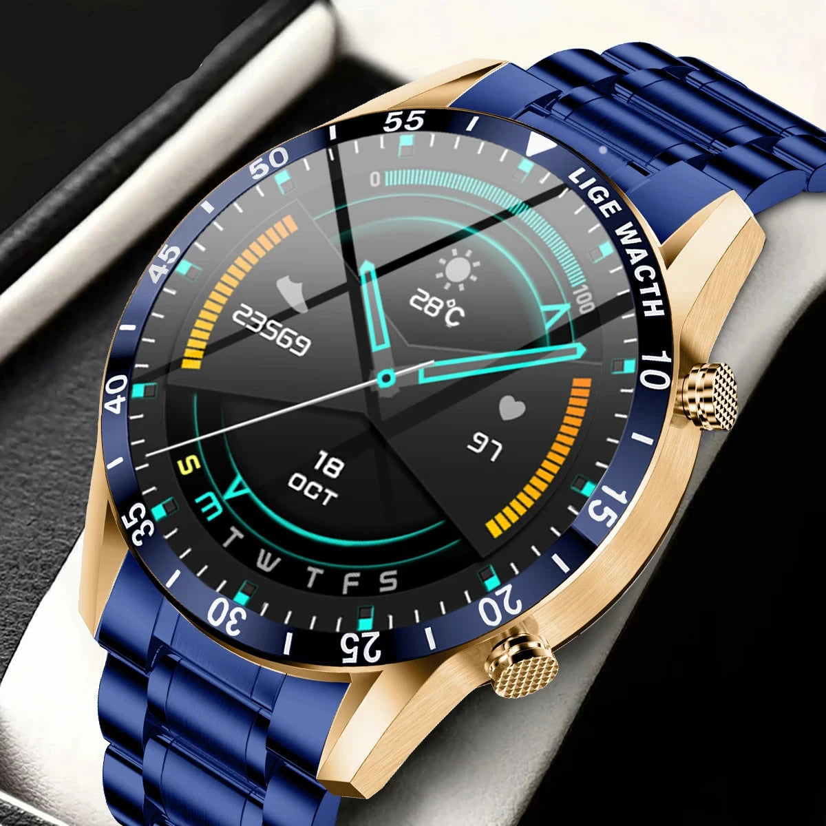 BW0189 Smartwatch for Men – 1.39” HD Display, Bluetooth Calling, Health Tracking