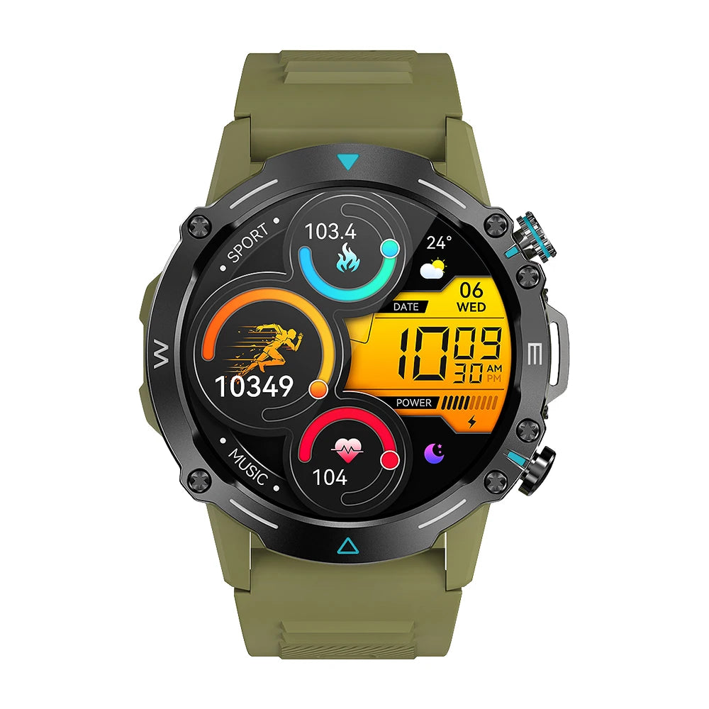 ProGear M42 – Military Smartwatch with 100+ Sports Modes & AMOLED Display