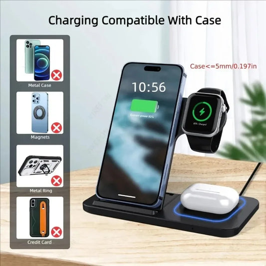PowerNest™ 3-in-1 Wireless Charging Station