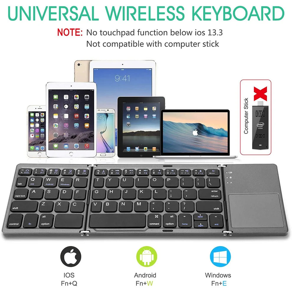 Jomaa™ Foldable Bluetooth Keyboard with Touchpad