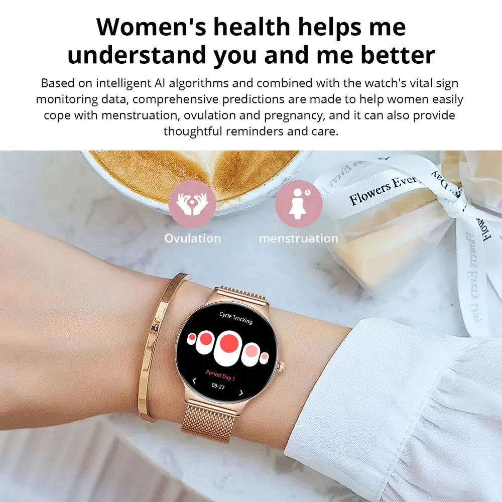 Aurelia V89 – Women’s Smartwatch with 1.43” AMOLED Display & Bluetooth Calling ITECHΛHEAD