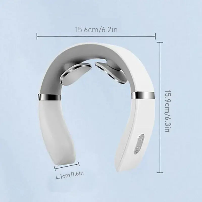 Portable Mini Cervical Massager dimensions showing compact design for neck and shoulder relief anywhere.