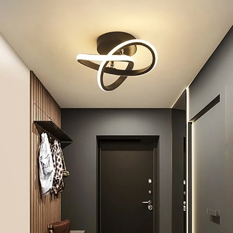 CloverGlow LED Strip Light - Modern Geometric Ceiling Fixture