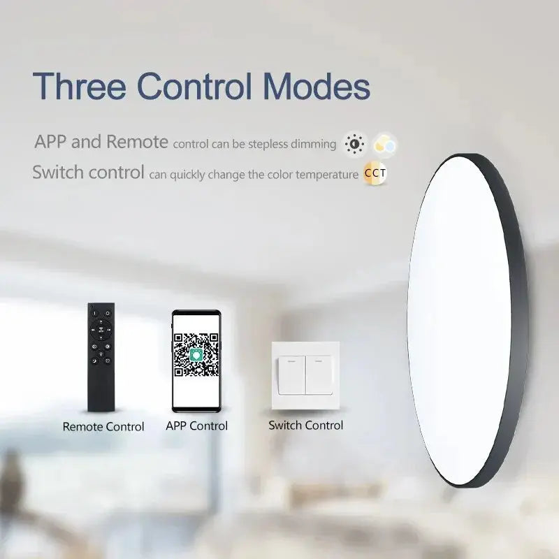 SmartLux Pro - WiFi Enabled Dimmable LED Ceiling Light with App & Remote Control itechΛhead