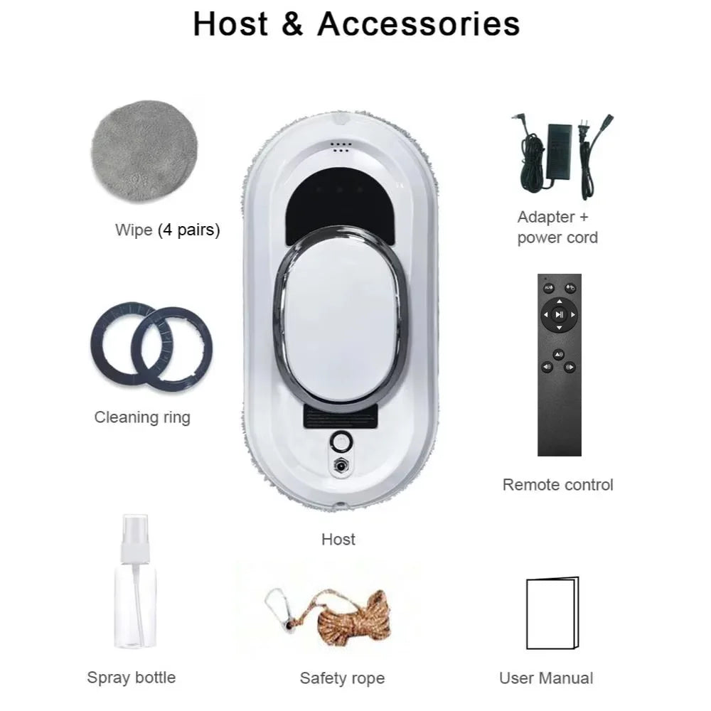 GlideClean Pro - Smart Automatic Window Cleaning Robot