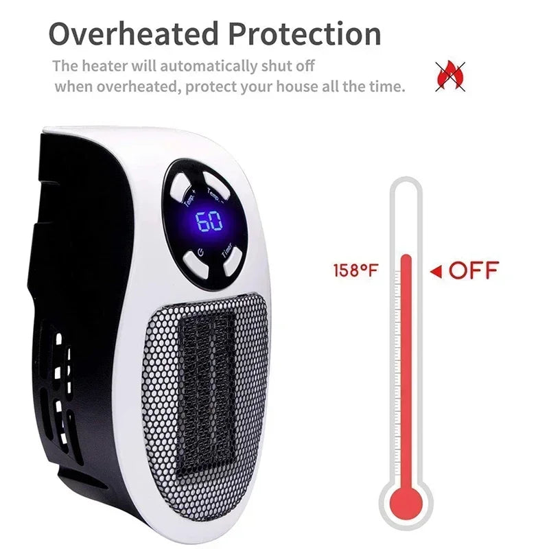 WarmWave Pro - Smart Portable Electric Heater with Digital Display