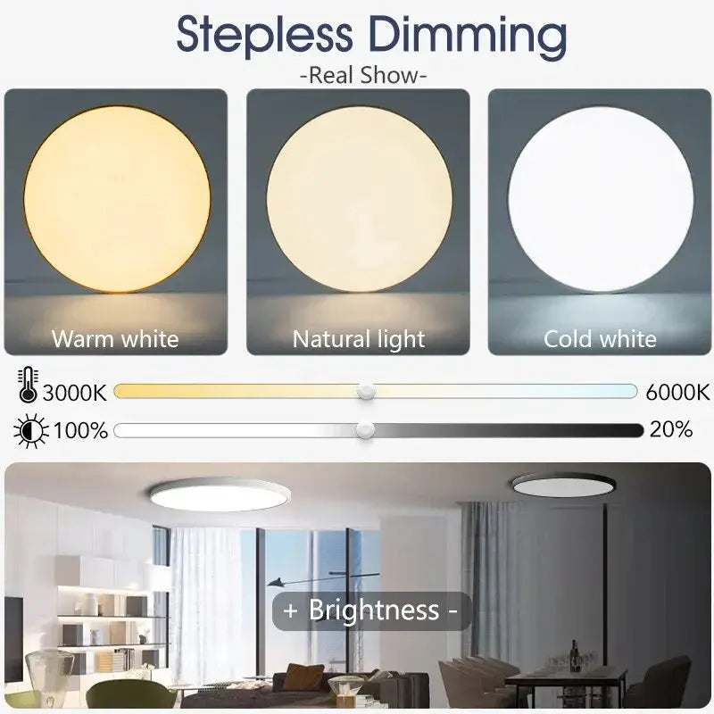 SmartLux Pro - WiFi Enabled Dimmable LED Ceiling Light with App & Remote Control itechΛhead