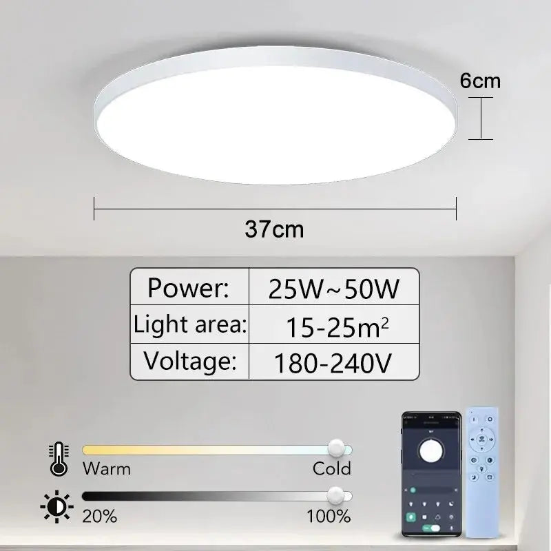 SmartLux Pro - WiFi Enabled Dimmable LED Ceiling Light with App & Remote Control itechΛhead