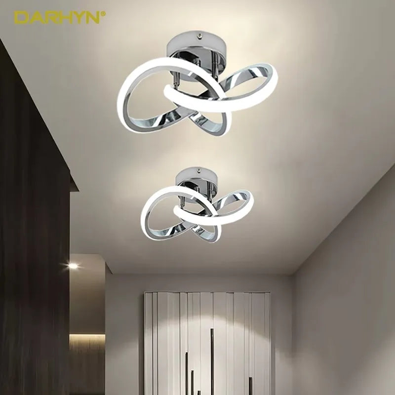 CloverGlow LED Strip Light - Modern Geometric Ceiling Fixture