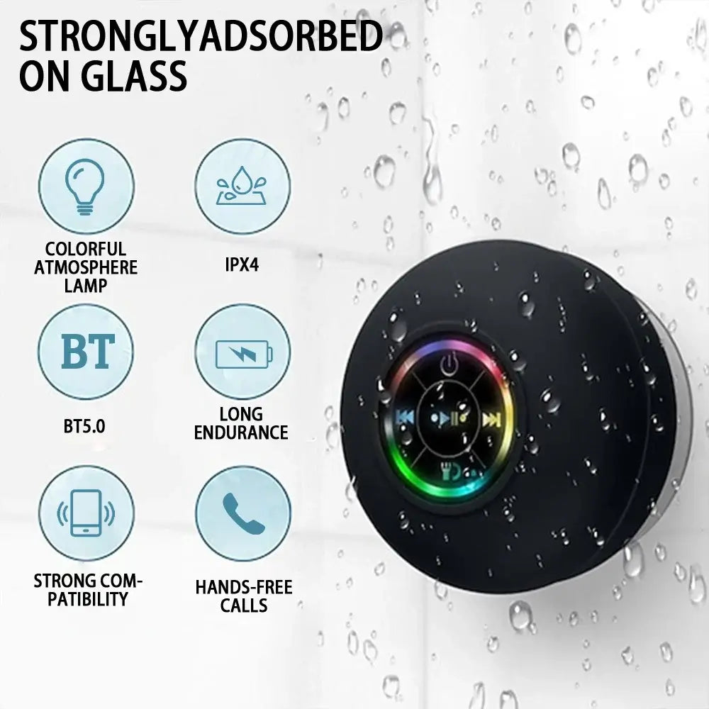 Waterproof Bluetooth Speaker | Portable Suction Speaker | ITECHΛHEAD