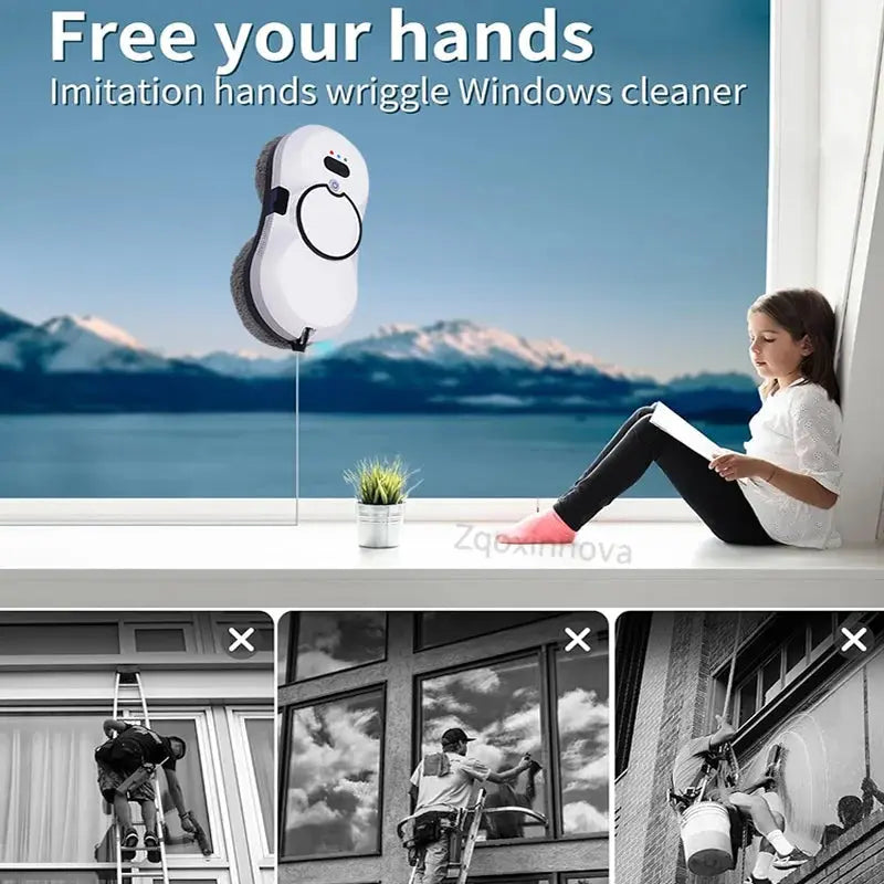 ClearView AI Window Cleaning Robot – Smart Automatic Glass Cleaner ItechAhead