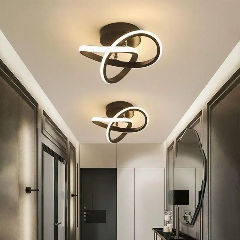 CloverGlow LED Strip Light - Modern Geometric Ceiling Fixture