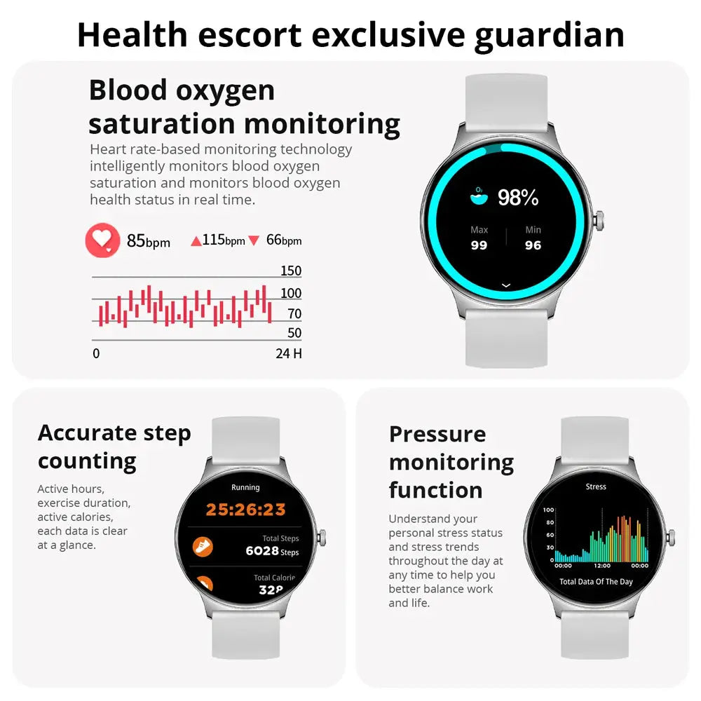 Aurelia V89 – Women’s Smartwatch with 1.43” AMOLED Display & Bluetooth Calling ITECHΛHEAD