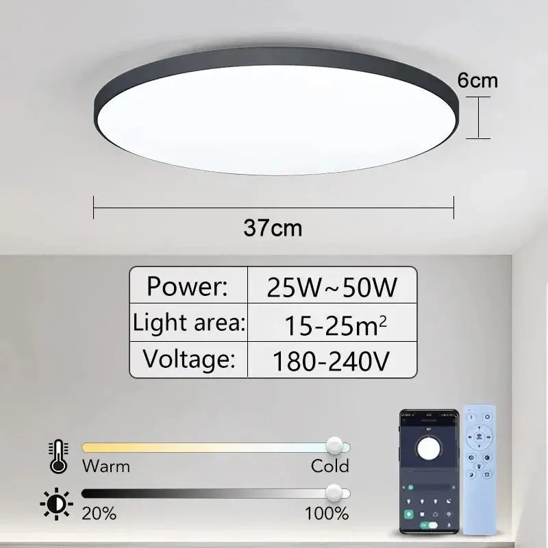 SmartLux Pro - WiFi Enabled Dimmable LED Ceiling Light with App & Remote Control itechΛhead