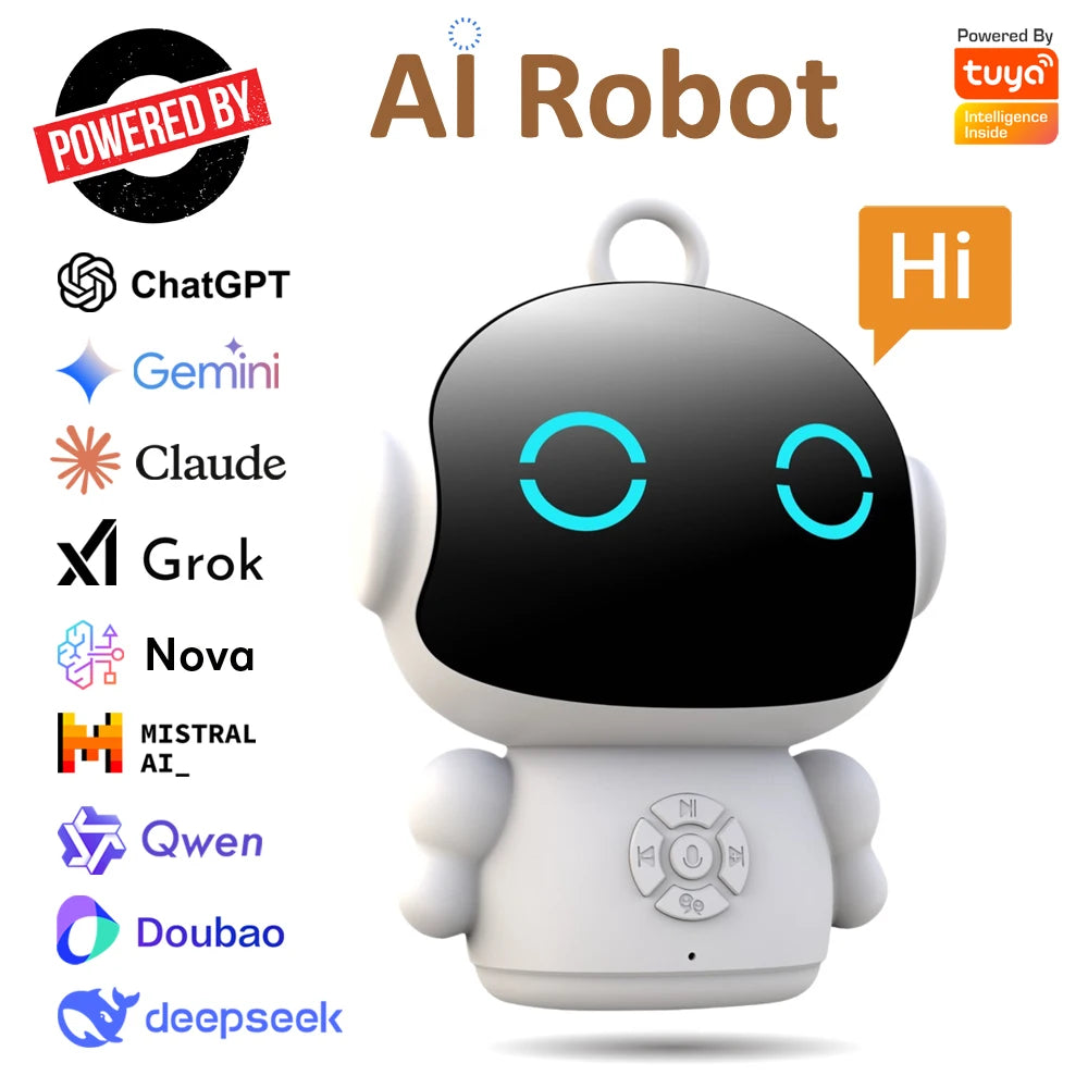 TuyaMind AI Learning Robot - WiFi Smart Educational Companion for Kids