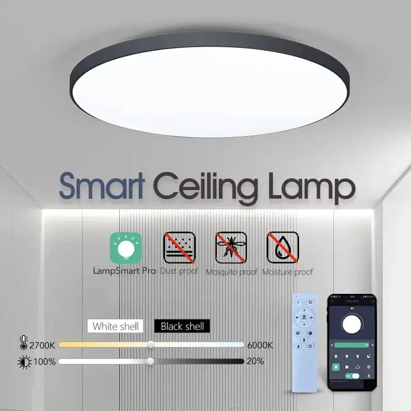 SmartLux Pro - WiFi Enabled Dimmable LED Ceiling Light with App & Remote Control itechΛhead