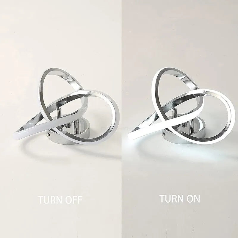 CloverGlow LED Strip Light - Modern Geometric Ceiling Fixture