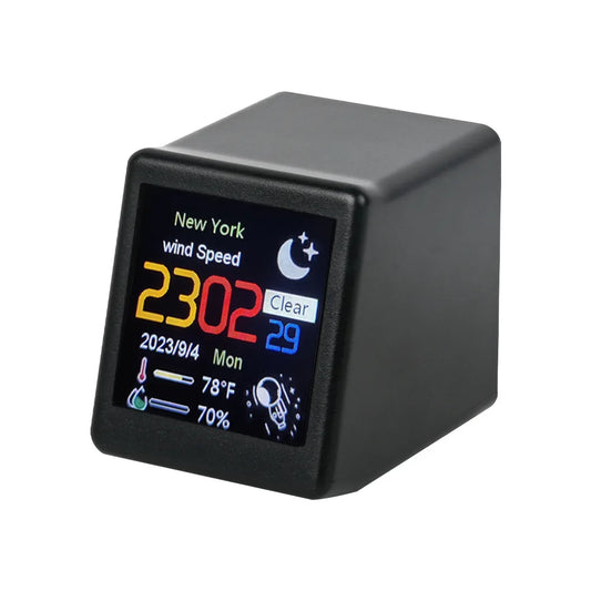 WeatherCube Mini - Smart WiFi Weather Display & Animated Desk Clock